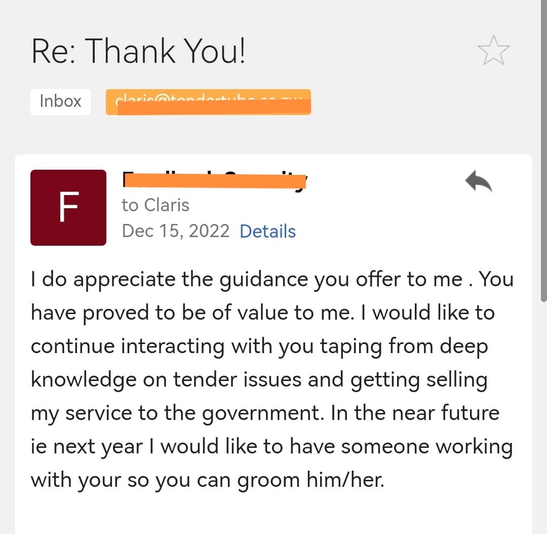 Tendertube Testimonial 3