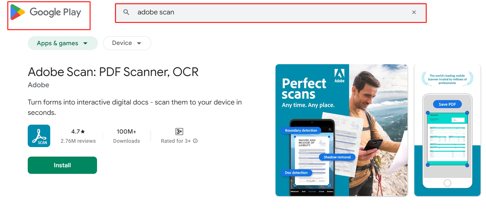 tendertube | Adobe Scanner